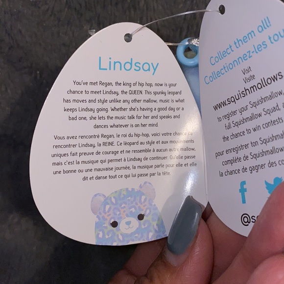 🧸Squishmallow “Lindsay” Leopard
3.5” clip
BNWT - Picture 2 of 3